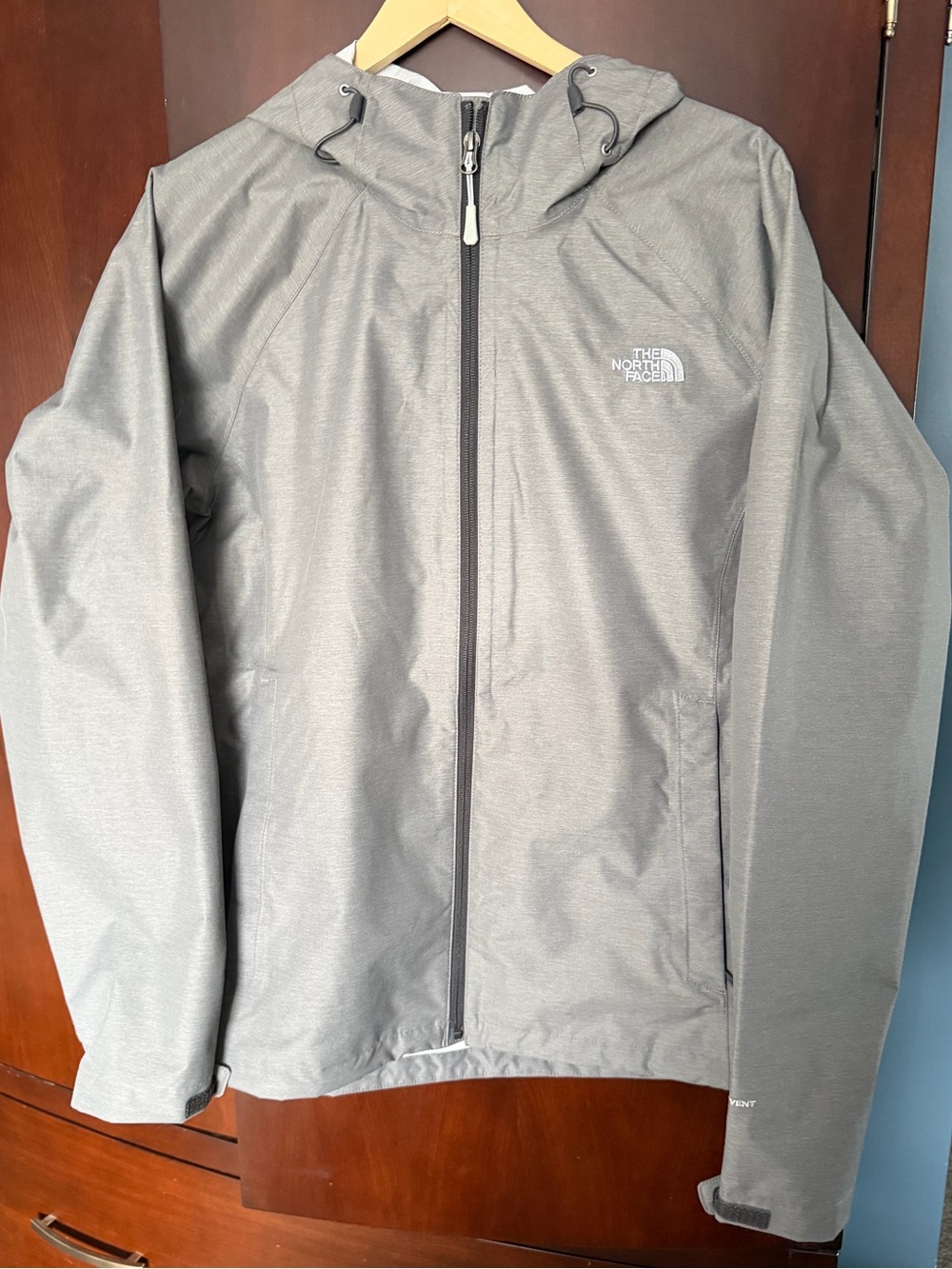 The North Face Women’s Gray Hooded Rain Jacket